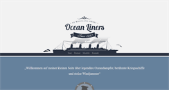 Desktop Screenshot of ocean-liners.org