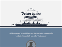 Tablet Screenshot of ocean-liners.org
